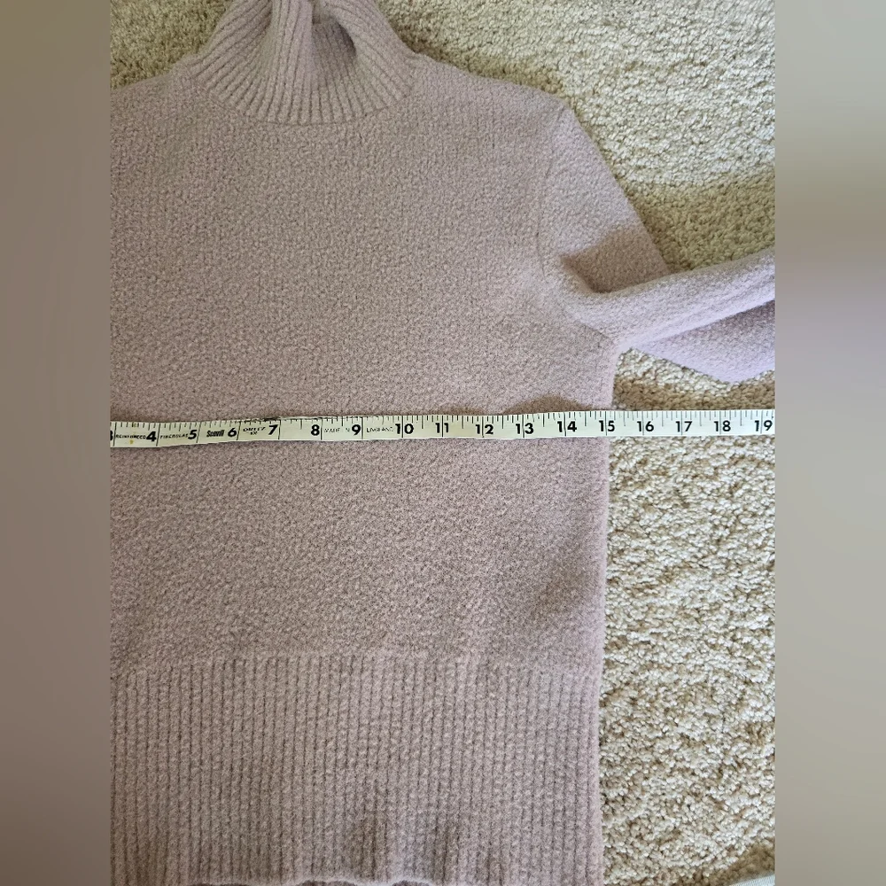 Zara Size Small Mock neck Womens Blush Pink Soft Sweater - Picture 4 of 6
